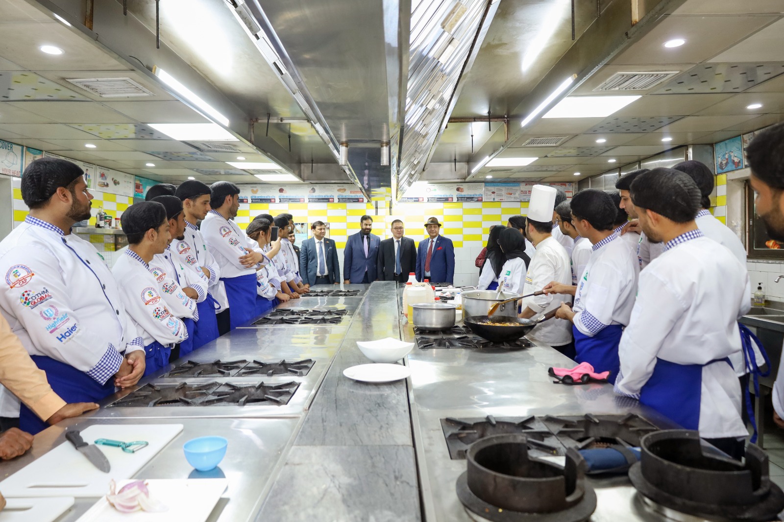 Group photo during Kyrgyz diplomats visit to COTHM