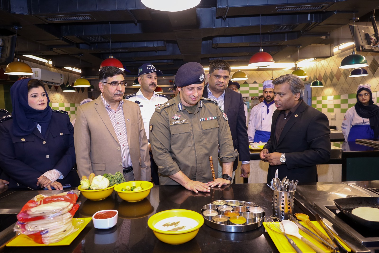 CTO Lahore Syed Abdul Rahim Sherazi visiting COTHM Pakistan Kitchen