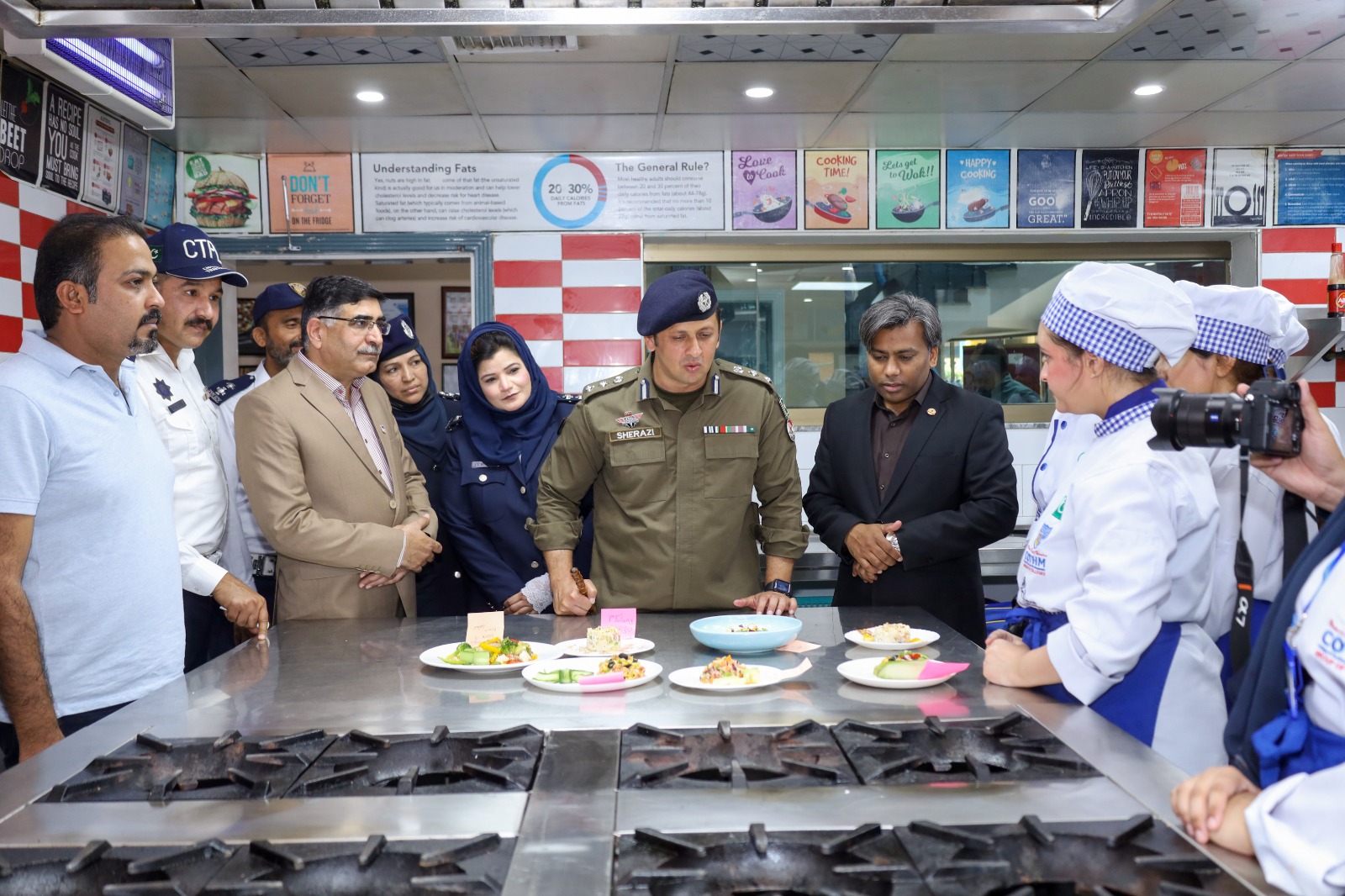 CTO Lahore Syed Abdul Rahim Sherazi visiting COTHM Talk Students