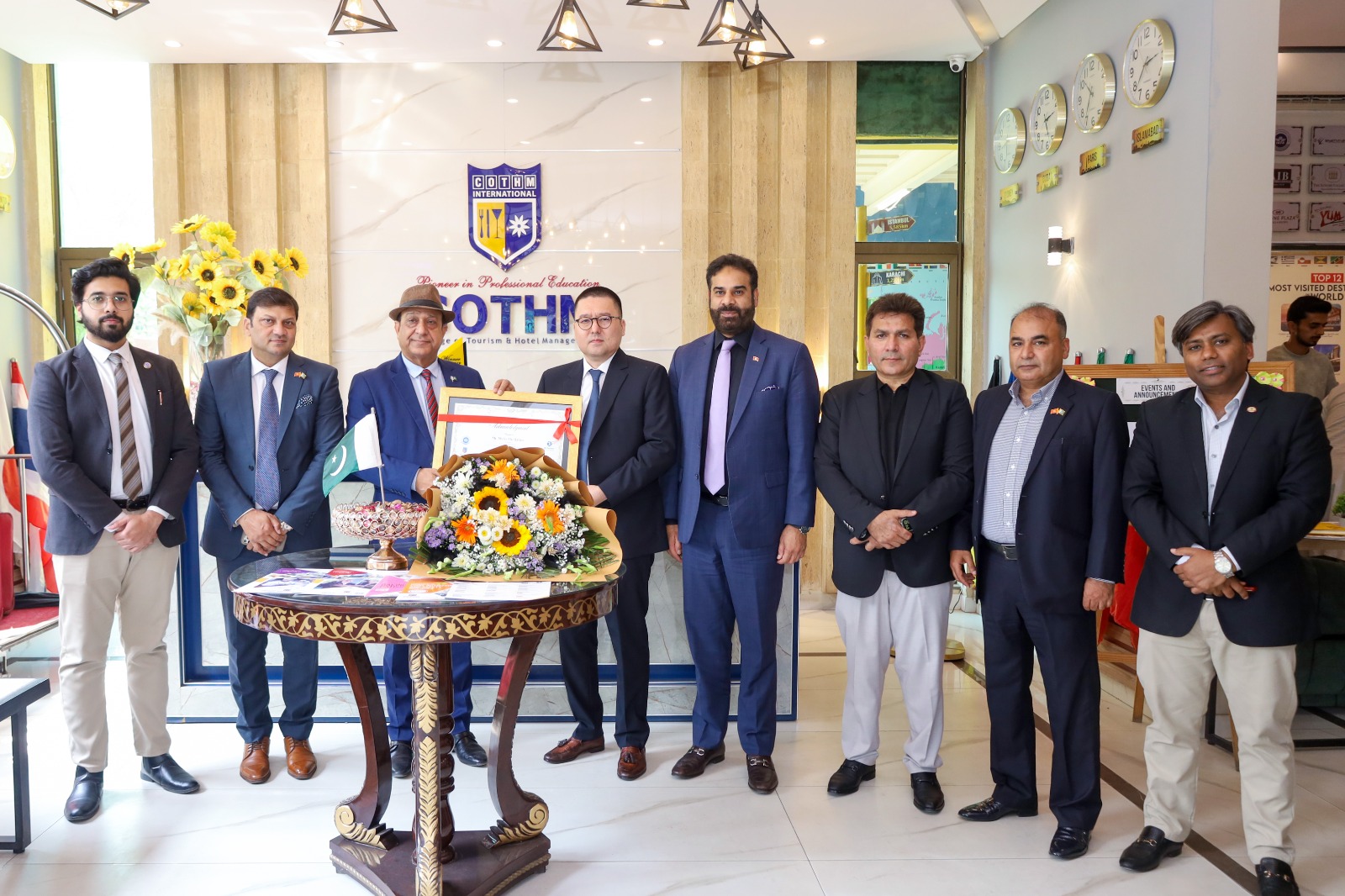 Kyrgyz diplomats visiting COTHM Pakistan
