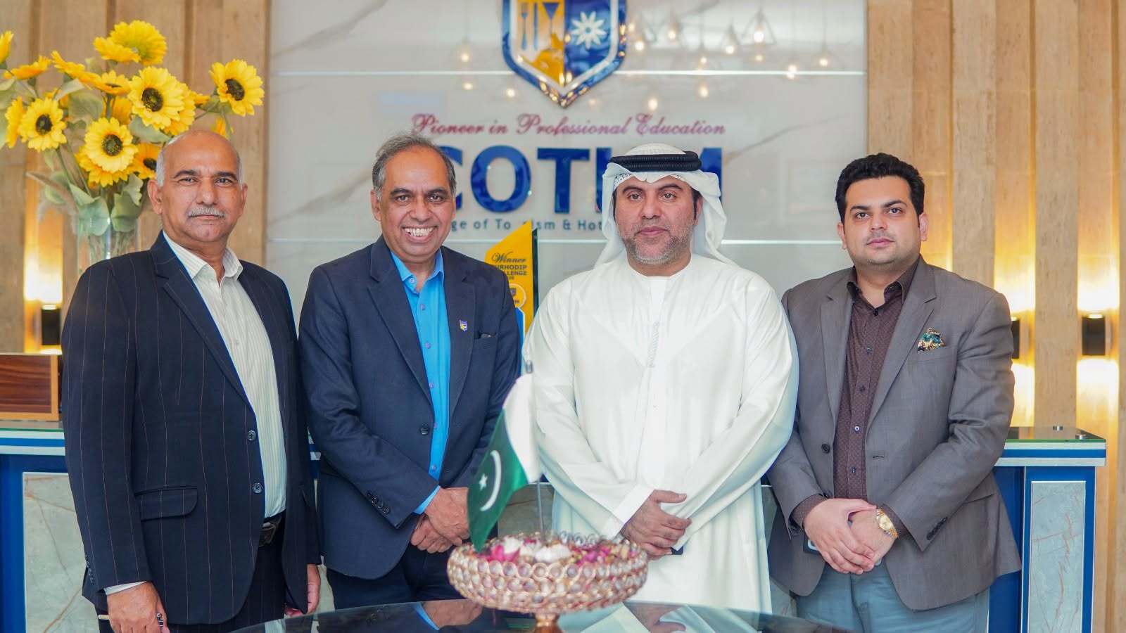 Dr Bu Abdullah visiting COTHM Pakistan campus