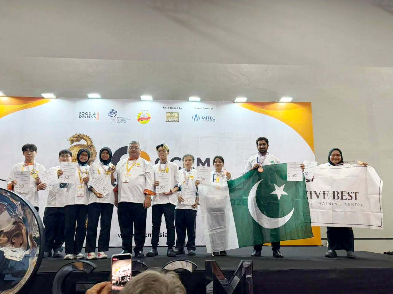Pakistani chefs representing COTHM at culinary competition in Malaysia